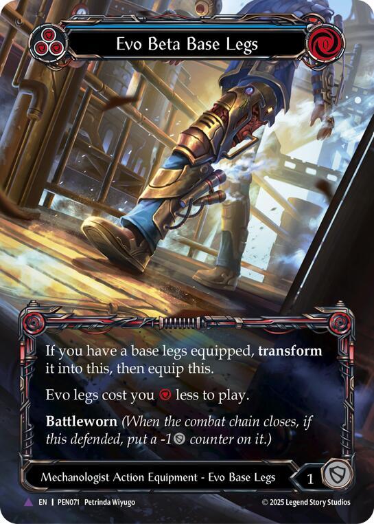 Evo Beta Base Legs Blue Marvel ()  - Cold Foil