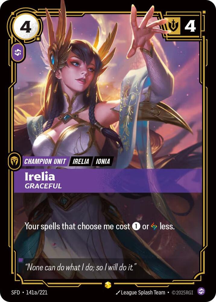 Irelia Graceful Alternate Art (Spiritforged)  - Foil