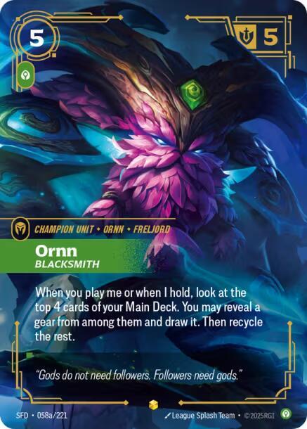 Ornn Blacksmith Alternate Art (Spiritforged)  - Foil