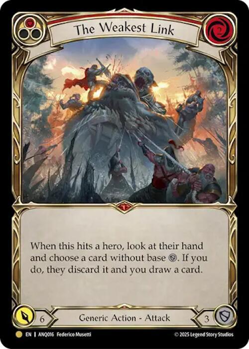 The Weakest Link Red ANQ016 ANQ016 (Compendium of Rathe - Antiquity Pack) 