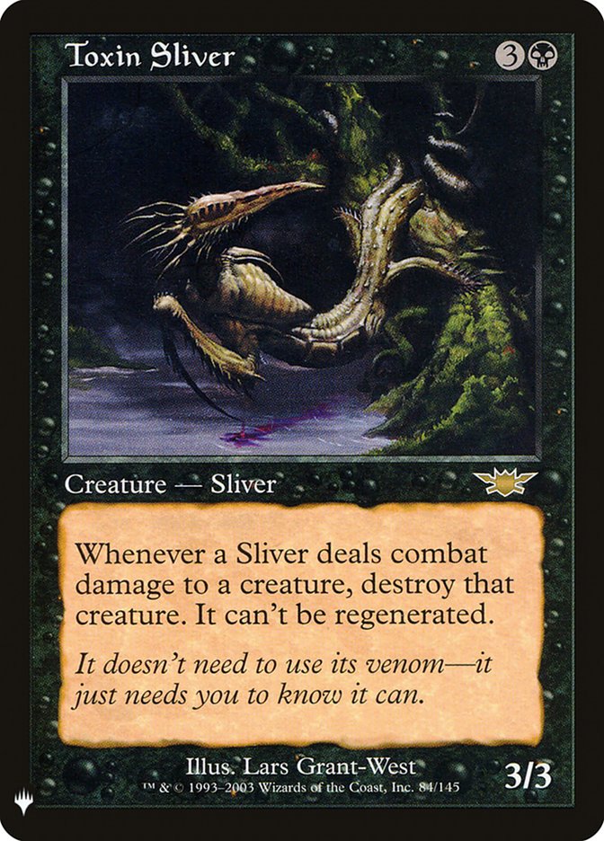 Toxin Sliver 84 (The List Reprints) 