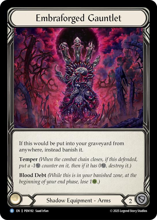 Embraforged Gauntlet ()  - Cold Foil