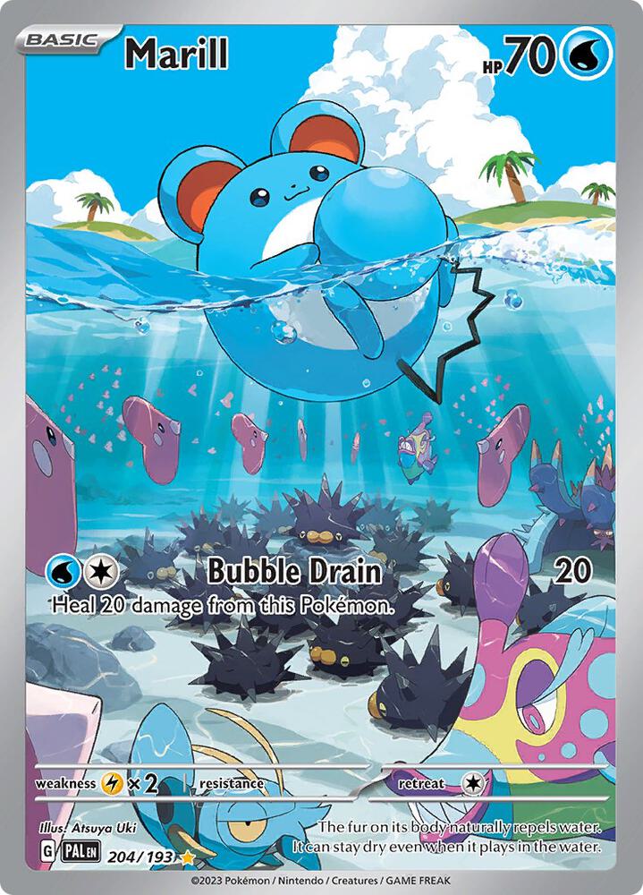 Marill 204 193 (SV02: Paldea Evolved)  - Holofoil