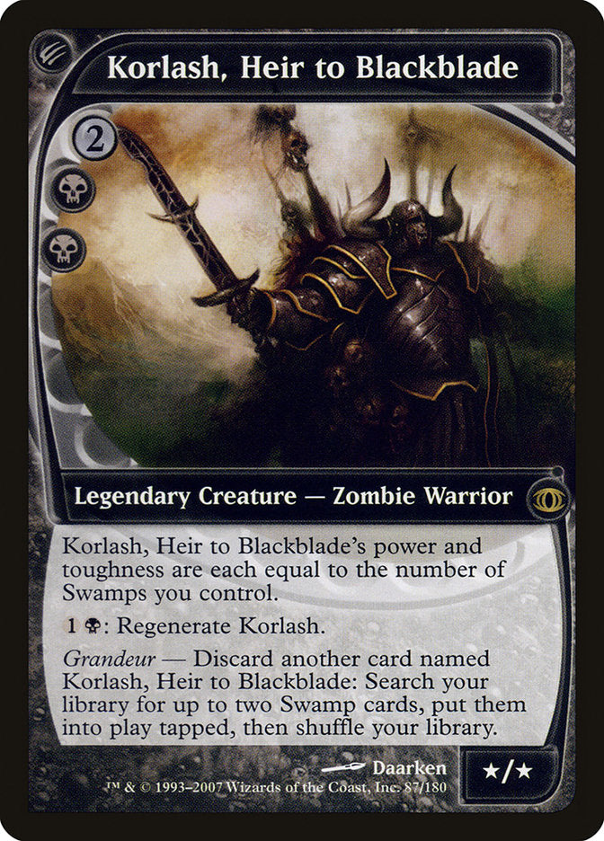 Korlash, Heir to Blackblade 87/180 (Future Sight) 