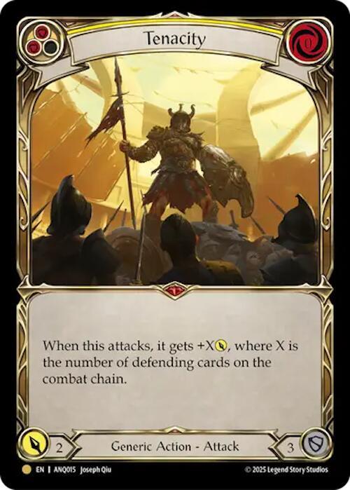 Tenacity Yellow ANQ015 (Compendium of Rathe - Antiquity Pack) 