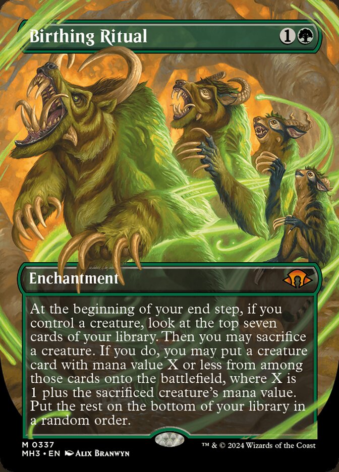 Birthing Ritual 337 (Modern Horizons 3)  - Borderless Foil