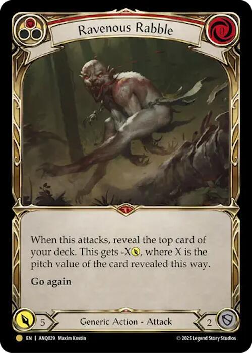 Ravenous Rabble Red ANQ029 (Compendium of Rathe - Antiquity Pack) 