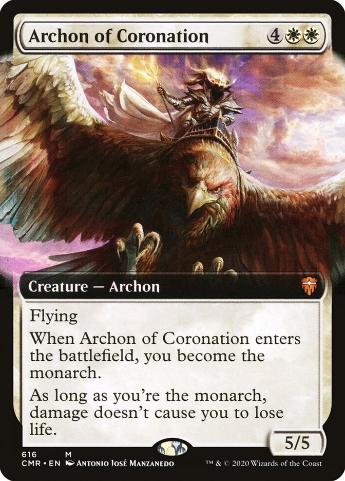 Archon of Coronation 616/361 (Commander Legends)  - Extended Art Foil