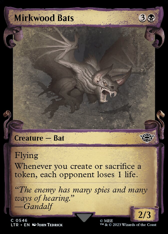 Mirkwood Bats 546/281 (Universes Beyond: The Lord of the Rings: Tales of Middle-earth)  - Showcase Scroll