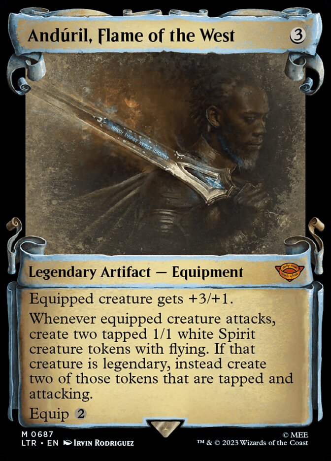 Andúril, Flame of the West 687 (Universes Beyond: The Lord of the Rings: Tales of Middle-earth)  - Showcase Scroll