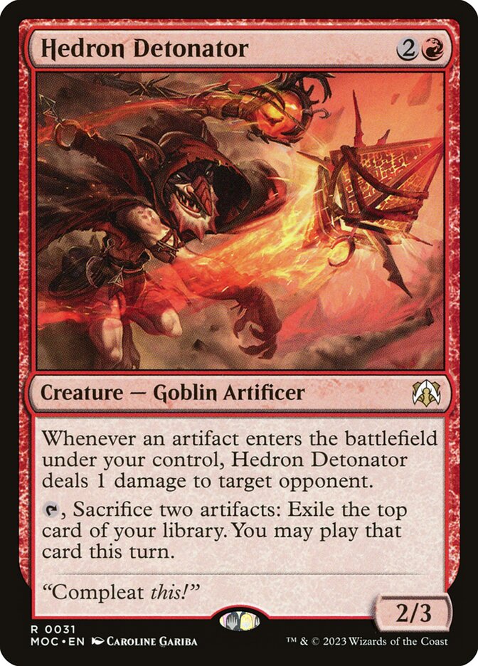 Hedron Detonator 31/444 (Commander: March of the Machine) 