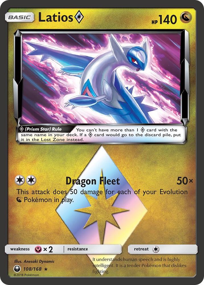 Latios Prism Star 108/168 (SM - Celestial Storm)  - Holofoil
