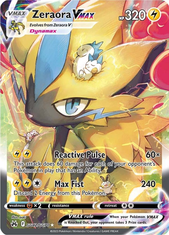 Zeraora VMAX (Crown Zenith: Galarian Gallery)  - Holofoil