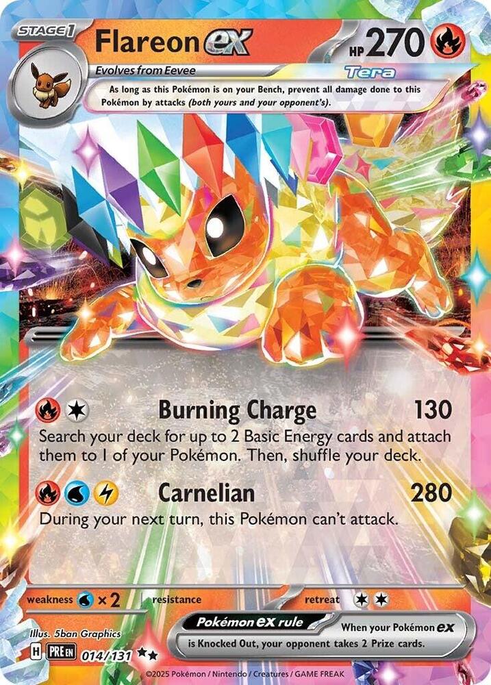Flareon ex 014/131 (SV: Prismatic Evolutions)  - Holofoil