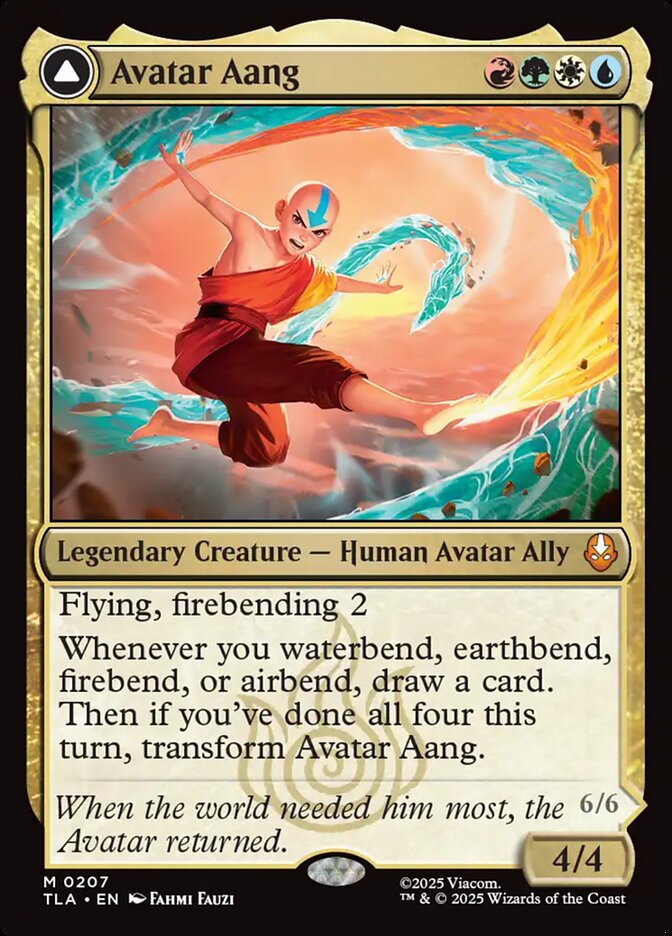 Avatar Aang // Aang, Master of Elements 207/286 (Avatar: The Last Airbender)  - Foil