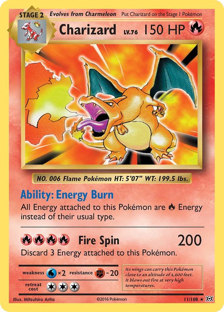 Charizard 11/108 (XY - Evolutions)  - Holofoil