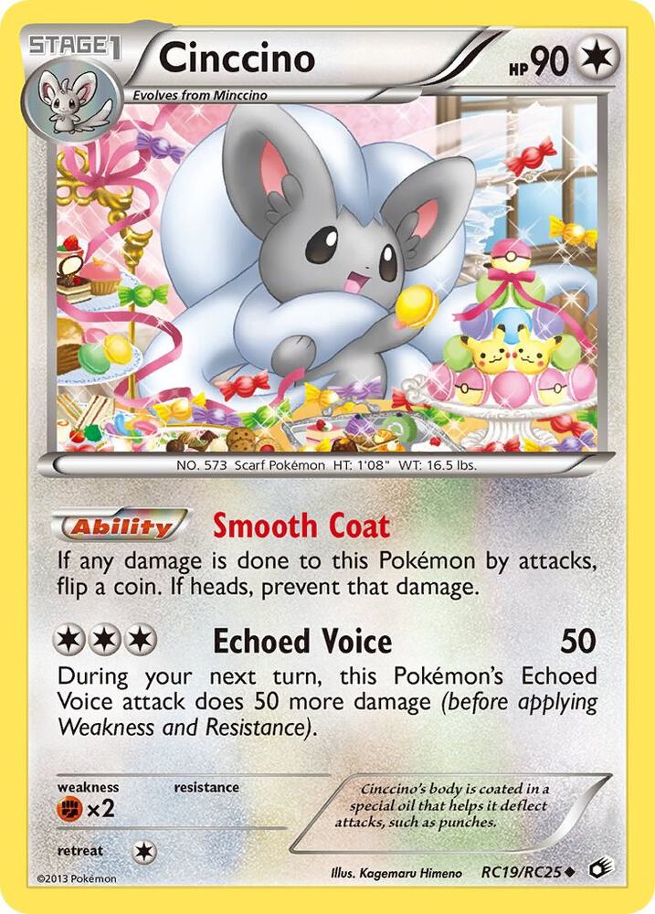 Cinccino RC19/RC25 (Legendary Treasures: Radiant Collection)  - Holofoil