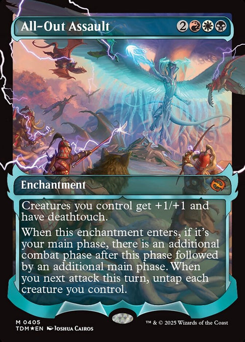 All-Out Assault 405/291 (Tarkir: Dragonstorm)  - Showcase Foil