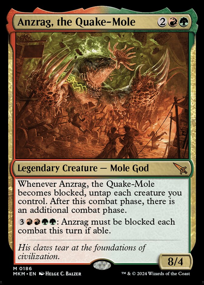 Anzrag, the Quake-Mole 186 (Murders at Karlov Manor)  - Foil