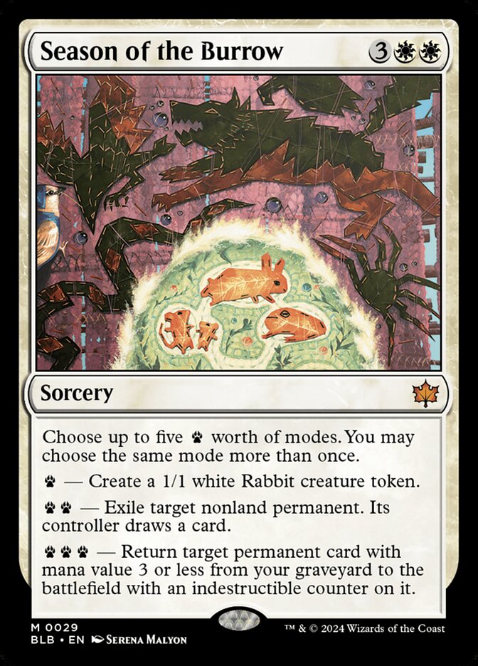 Season of the Burrow 29 (Bloomburrow)  - Foil