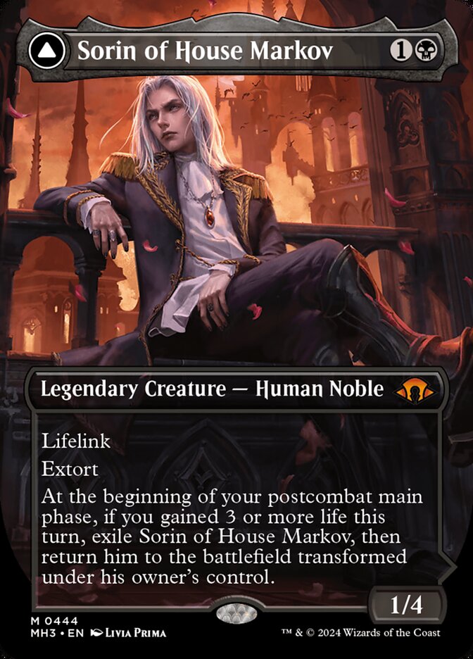 Sorin of House Markov // Sorin, Ravenous Neonate 444/319 (Modern Horizons 3)  - Borderless Foil