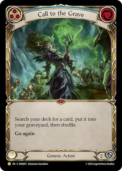 Call To The Grave Blue ANQ019 (Compendium of Rathe - Antiquity Pack) 