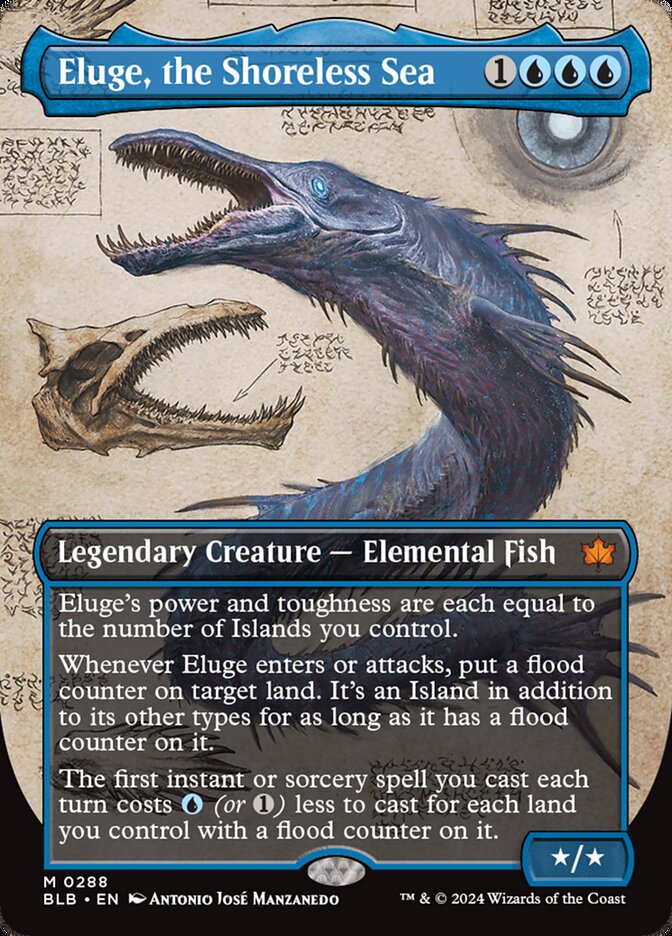 Eluge, the Shoreless Sea 288/281 (Bloomburrow)  - Borderless