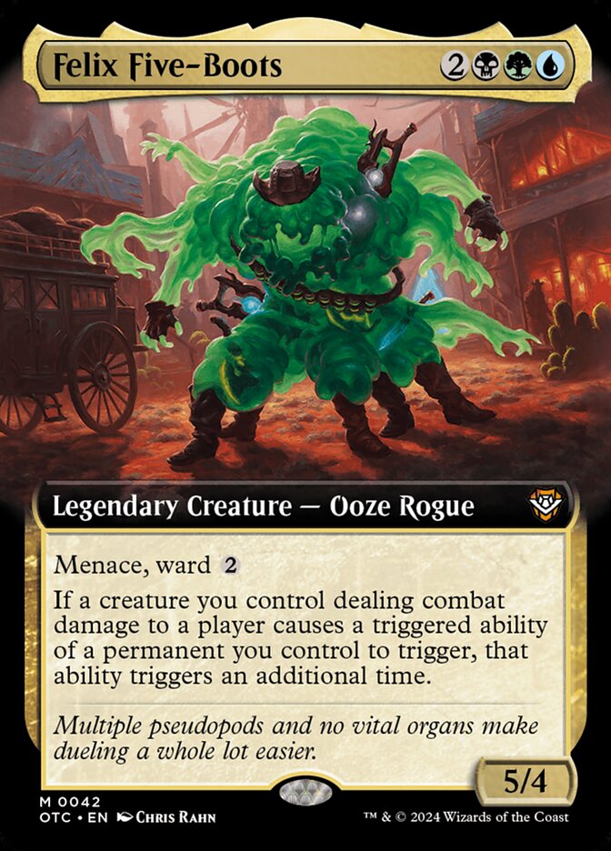 Felix Five-Boots 42/342 (Commander: Outlaws of Thunder Junction)  - Extended Art