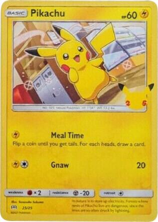 Pikachu 025/025 (McDonald's 25th Anniversary Promos) 