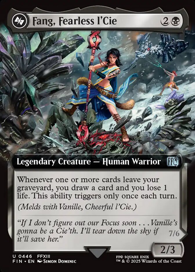Fang, Fearless l'Cie 446/309 (FINAL FANTASY)  - Extended Art Foil