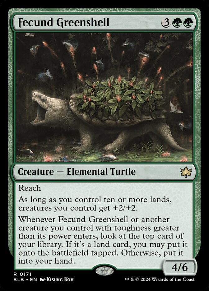 Fecund Greenshell (Bloomburrow) 