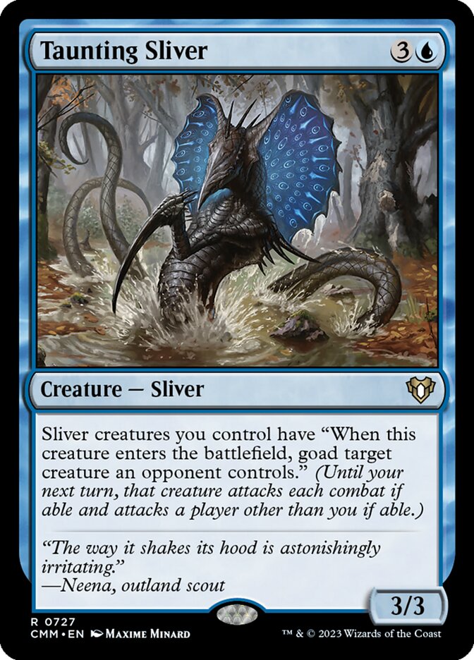 Taunting Sliver 727/451 (Commander Masters) 