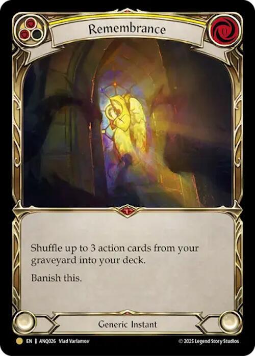 Remembrance Yellow ANQ026 (Compendium of Rathe - Antiquity Pack) 