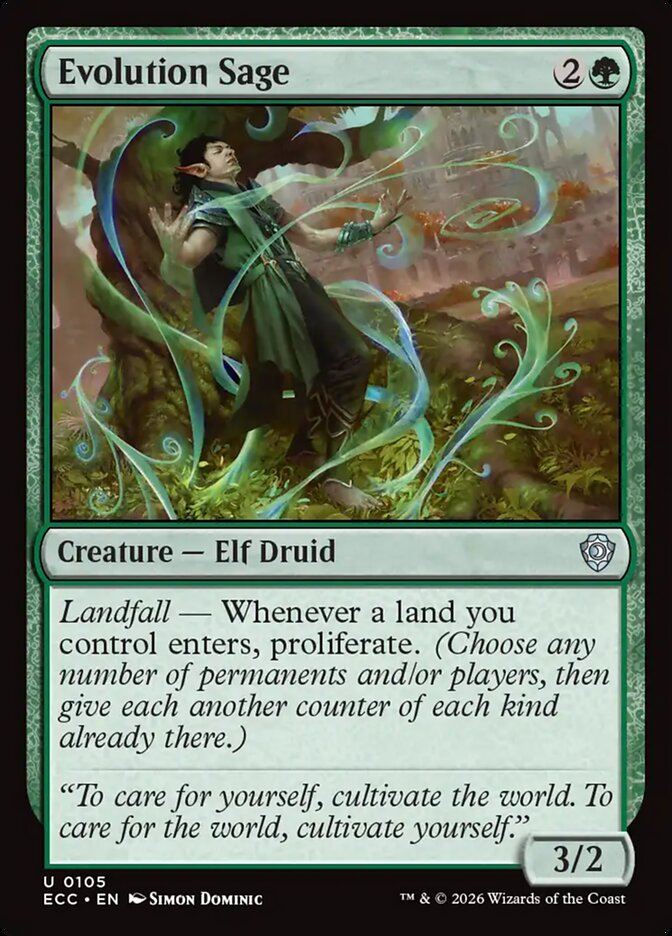 Evolution Sage 105 (Commander: Lorwyn Eclipsed) 