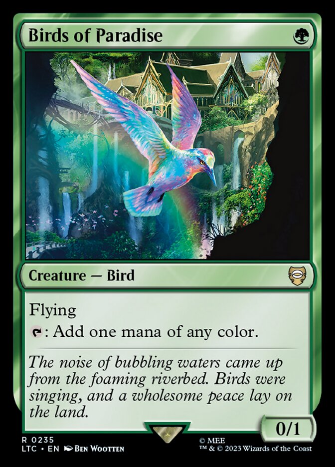 Birds of Paradise 235/347 (Commander: The Lord of the Rings: Tales of Middle-earth) 