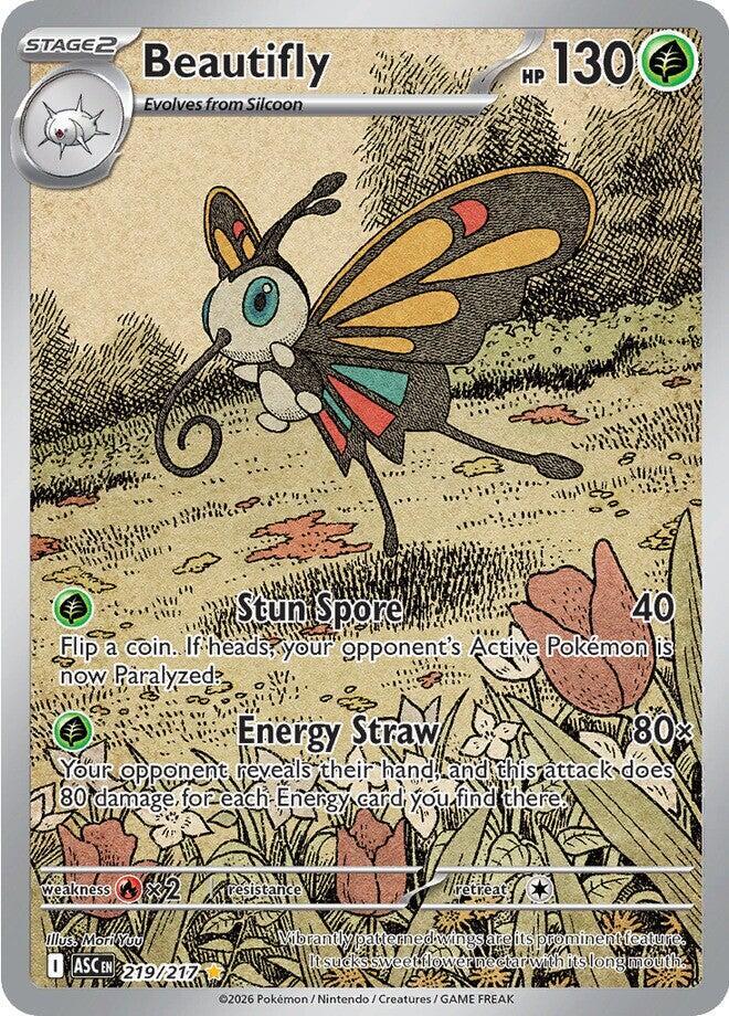 Beautifly 219 217 219/217 (ME: Ascended Heroes)  - Holofoil