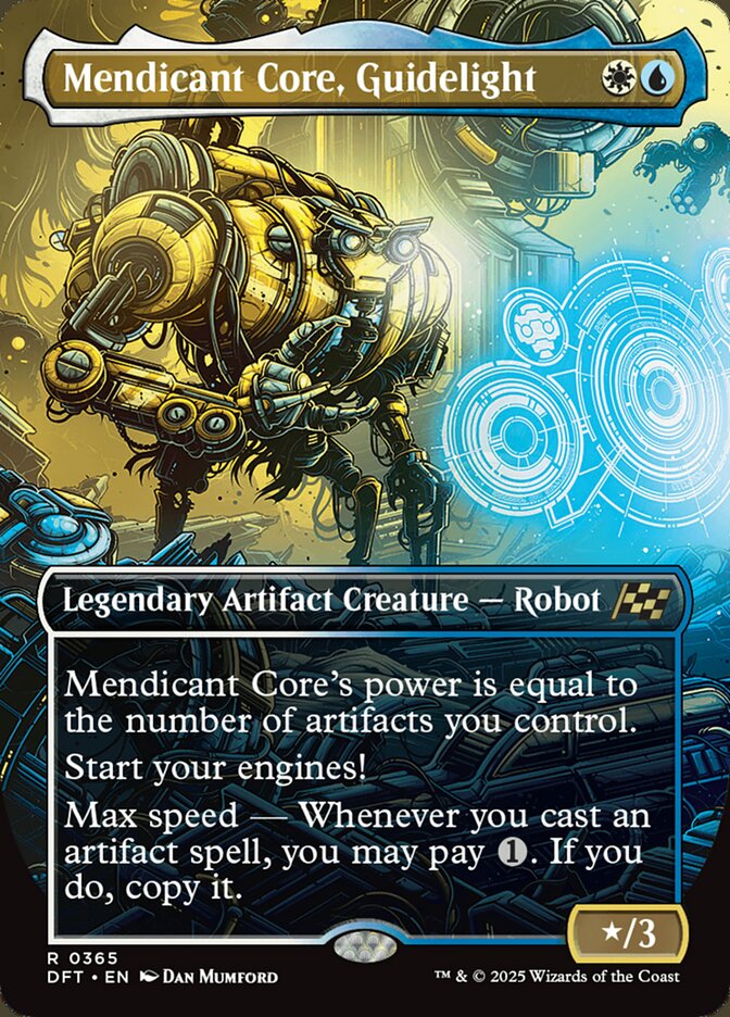 Mendicant Core, Guidelight 365/291 (Aetherdrift)  - Borderless Foil