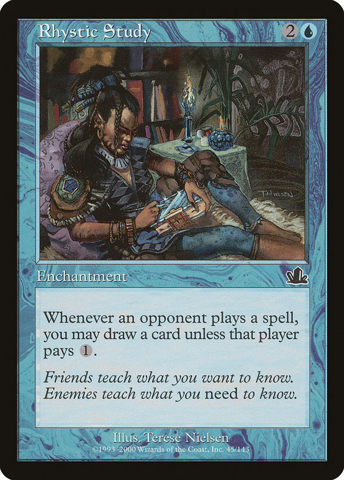 Rhystic Study 45 (Prophecy) 