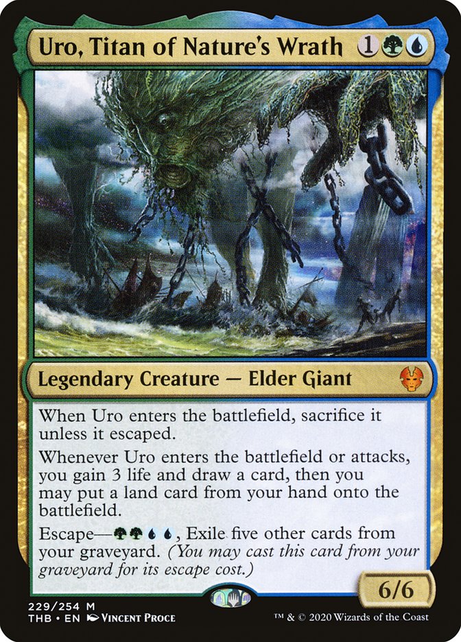 Uro, Titan of Nature's Wrath 229/254 (Theros Beyond Death)  - Foil