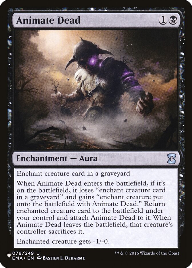 Animate Dead EMA-78/5075 (The List Reprints) 