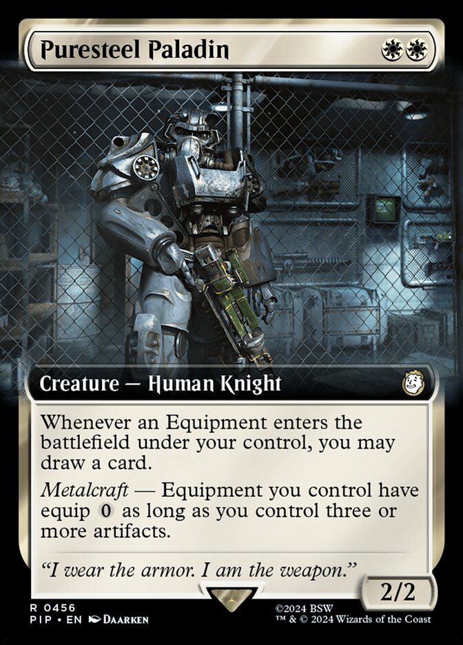 Puresteel Paladin 456/326 (Universes Beyond: Fallout)  - Extended Art