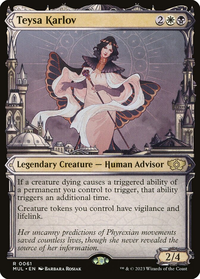 Teysa Karlov 61/65 (March of the Machine: Multiverse Legends)  - Showcase Foil