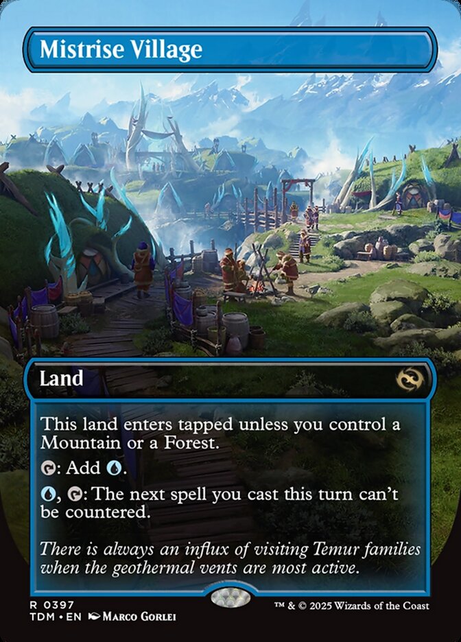Mistrise Village 397/291 (Tarkir: Dragonstorm)  - Borderless