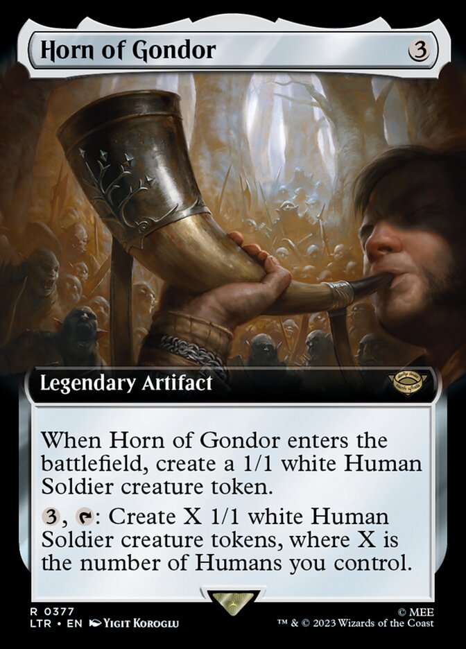 Horn of Gondor 377 (Universes Beyond: The Lord of the Rings: Tales of Middle-earth)  - Extended Art