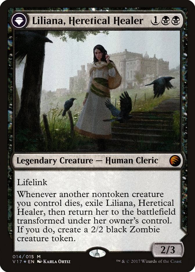 Liliana, Heretical Healer // Liliana, Defiant Necromancer 14/15 (From the Vault: Transform)  - Foil
