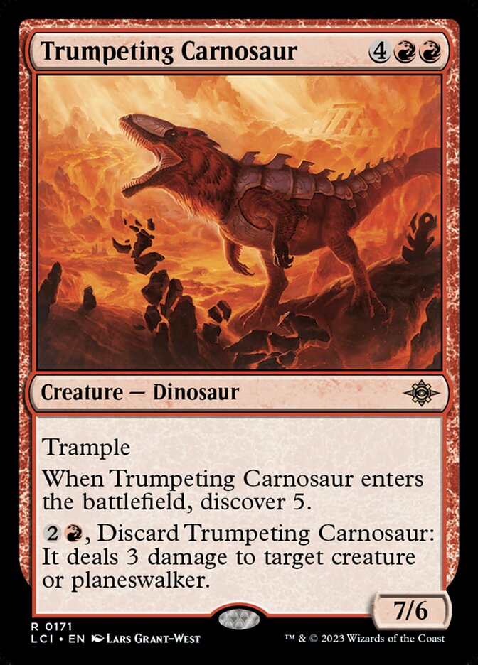 Trumpeting Carnosaur 171 (The Lost Caverns of Ixalan)  - Foil