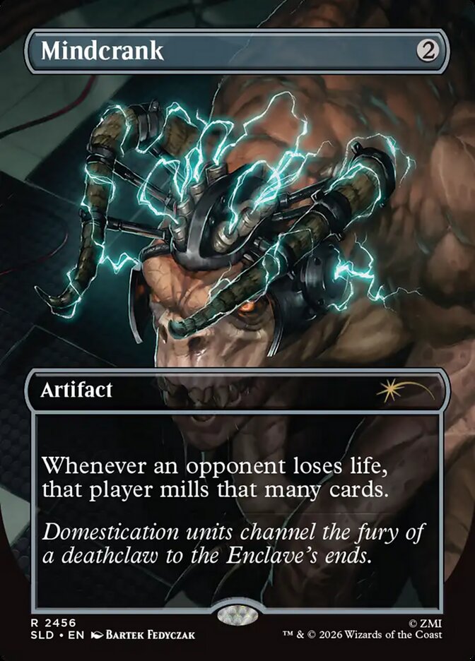 Mindcrank 2456/1 (Secret Lair Drop Series)  - Borderless Foil
