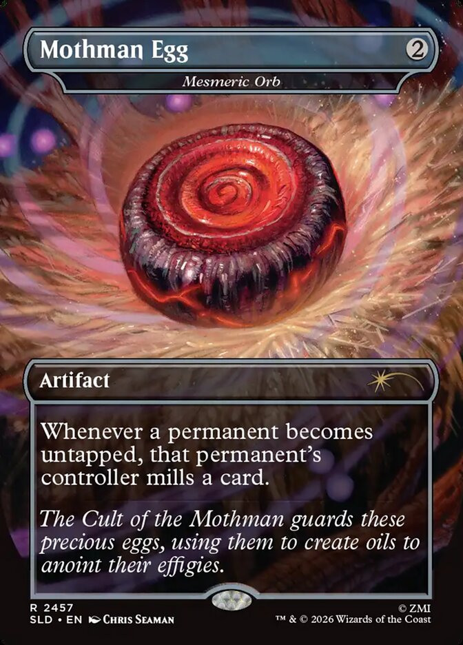 Mothman Egg // Mesmeric Orb 2457 (Secret Lair Drop Series)  - Borderless Foil