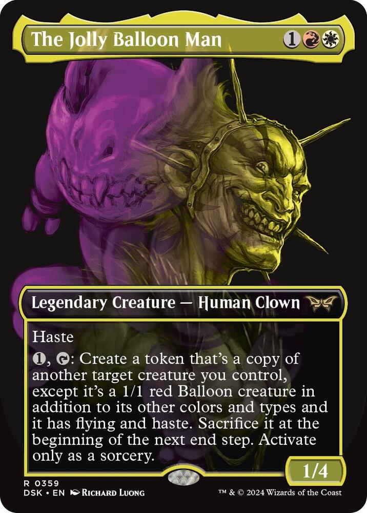 The Jolly Balloon Man 359 (Duskmourn: House of Horror)  - Borderless Foil