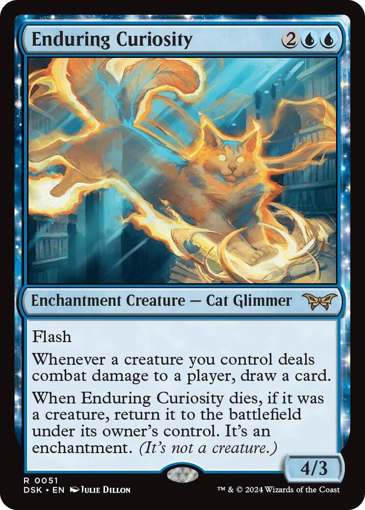 Enduring Curiosity 51 (Duskmourn: House of Horror)  - Foil